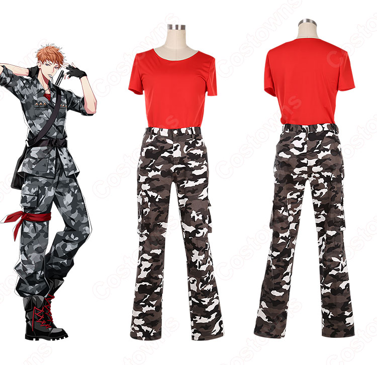毒島メイソン理鶯 コスプレ衣装 7点セット（おまけ付き）XL（TシャツLサイズ） - コスプレ衣装