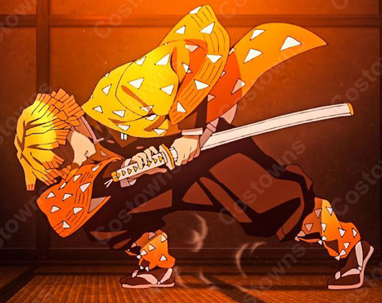 我妻善逸 コスプレ衣装 【鬼滅の刃】 隊服 0