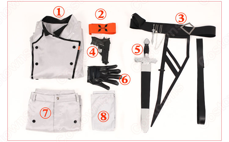 メフィスト コスプレ衣装 【アークナイツ】 梅菲斯特 MEPHISTO 戦闘服 9