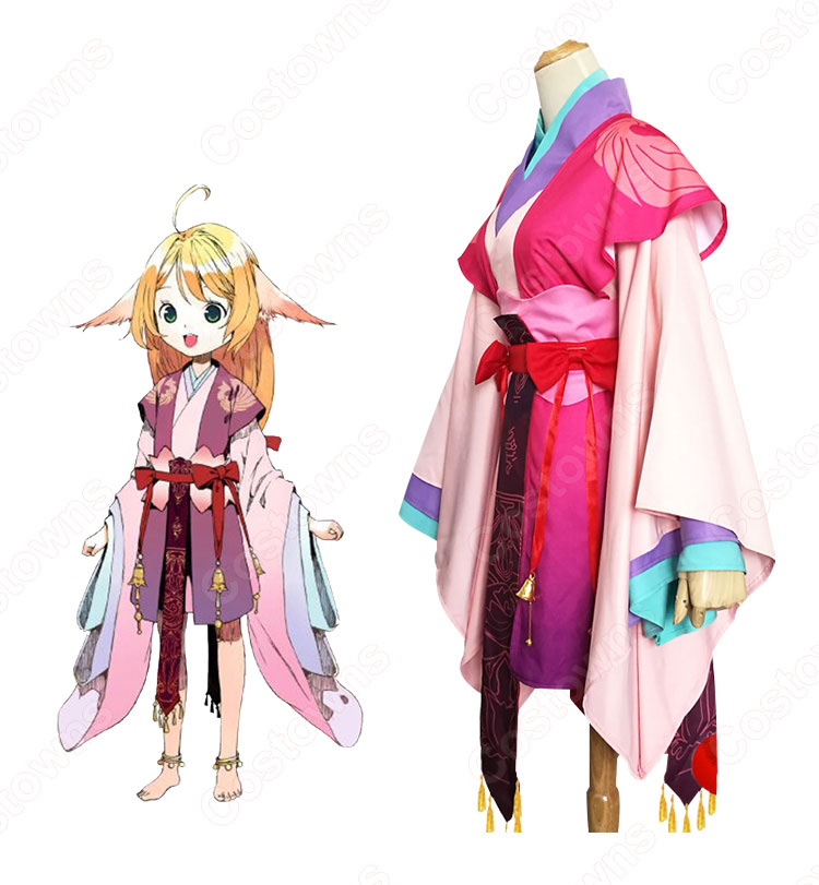 縁結びの妖狐ちゃん 塗山紅紅 トサン・ココ 金羽華裳 コスプレ