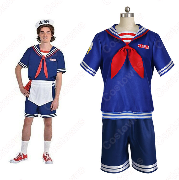 アイスクリーム屋 店員さん コスプレ衣装 【ストレンジャー・シングス シーズン3】 制服 0