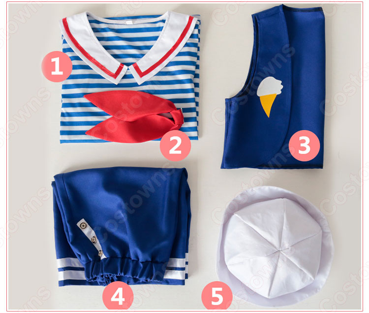 アイスクリーム屋 店員さん コスプレ衣装 【ストレンジャー・シングス シーズン3】 制服 19