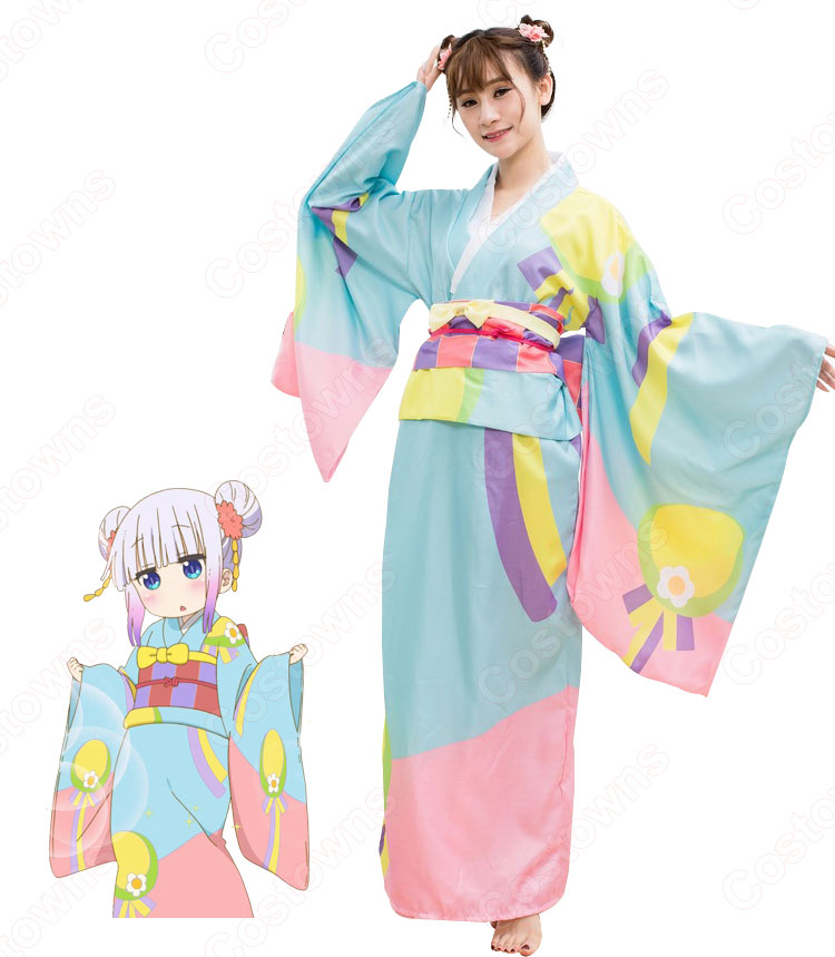 カンナカムイ コスプレ衣装 【小林さんちのメイドラゴン】 新年 着物 3