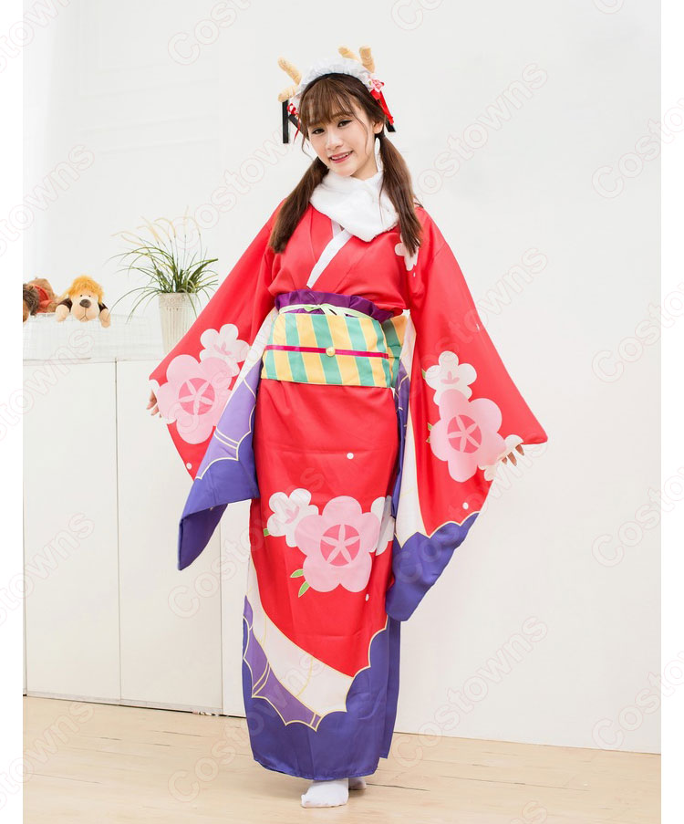 小林トール　コスプレ衣装　【小林さんちのメイドラゴン】　新年　着物 1