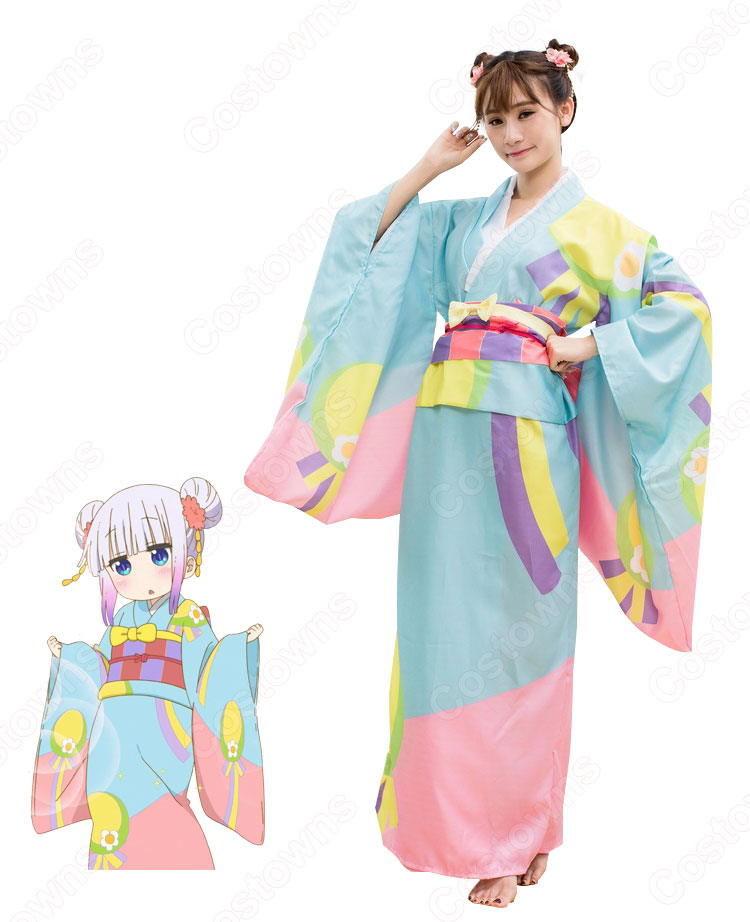 カンナカムイ コスプレ衣装 【小林さんちのメイドラゴン】 新年 着物 1
