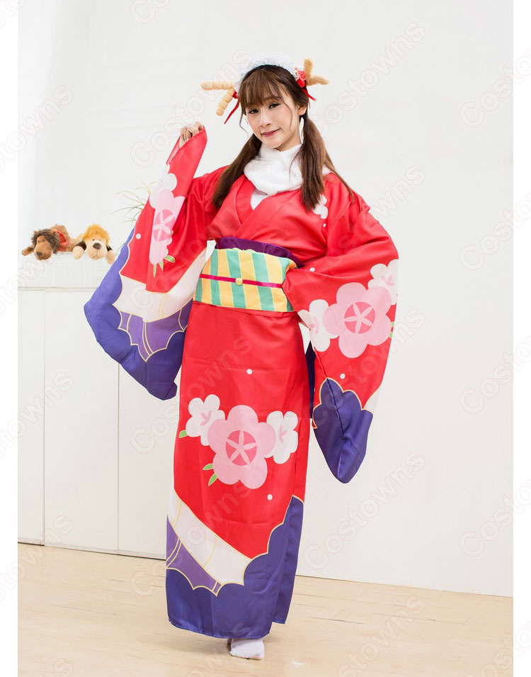 トール コスプレ衣装 【小林さんちのメイドラゴン】 新年 着物 | Costowns