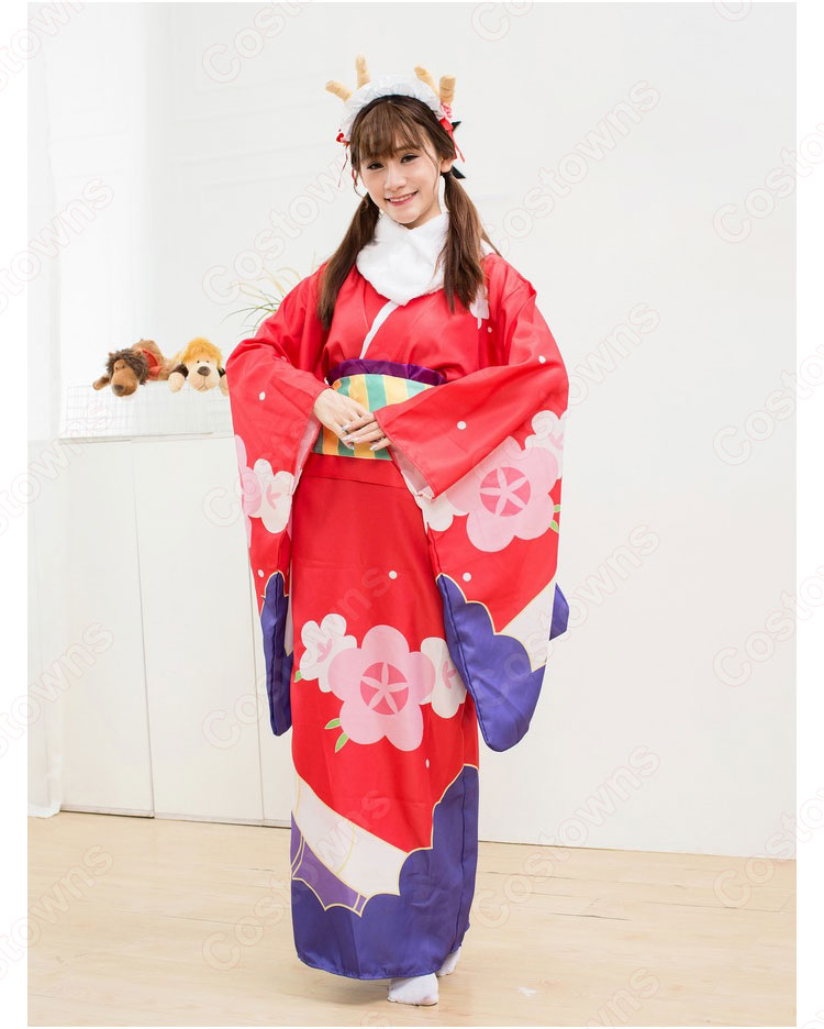 小林トール　コスプレ衣装　【小林さんちのメイドラゴン】　新年　着物 0