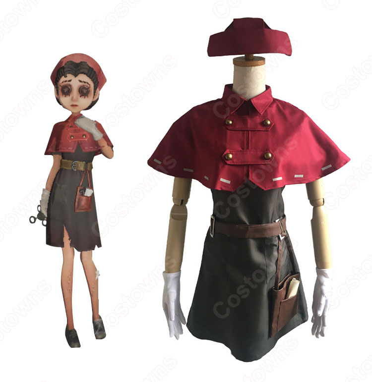 エミリー・ダイア　コスプレ衣装　【IdentityV 第五人格】　医師　ワインレッド衣装 0