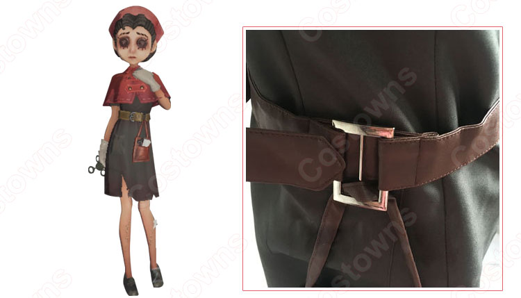 エミリー・ダイア　コスプレ衣装　【IdentityV 第五人格】　医師　ワインレッド衣装 3