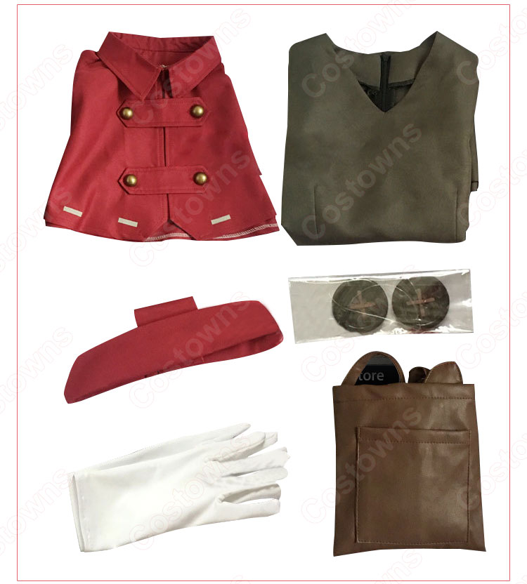 エミリー・ダイア　コスプレ衣装　【IdentityV 第五人格】　医師　ワインレッド衣装 4