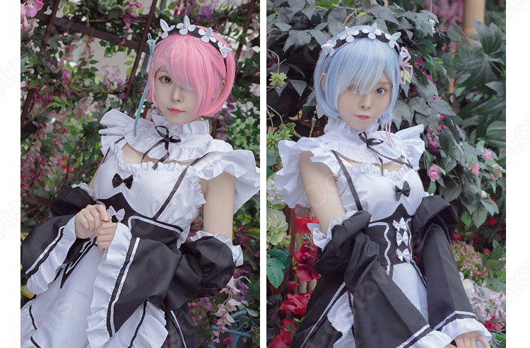 ゼロから始める異世界生活 レム ラム コスプレ メイド服 リゼロ