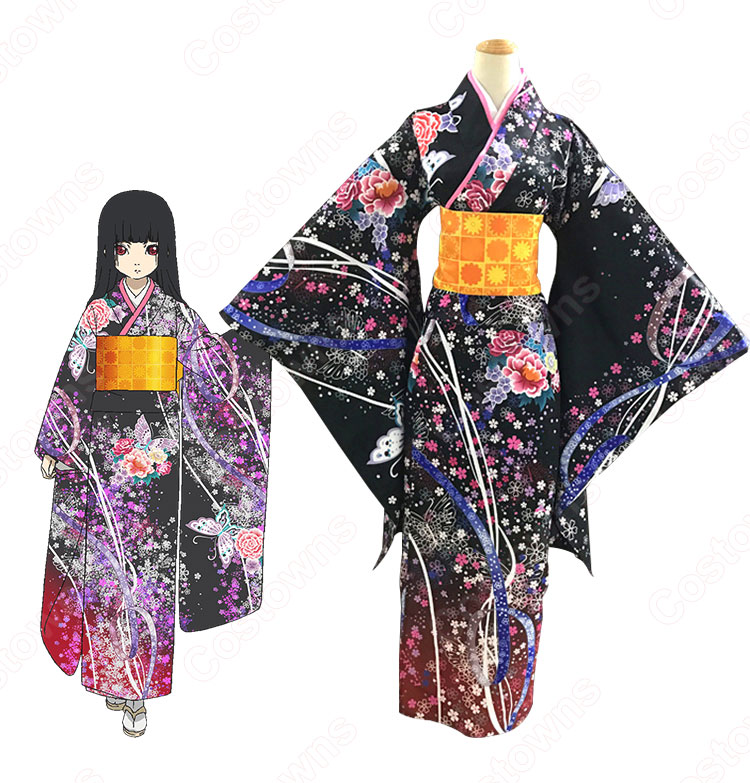 閻魔あい　コスプレ衣装　【地獄少女】 宵伽　振袖着物 0