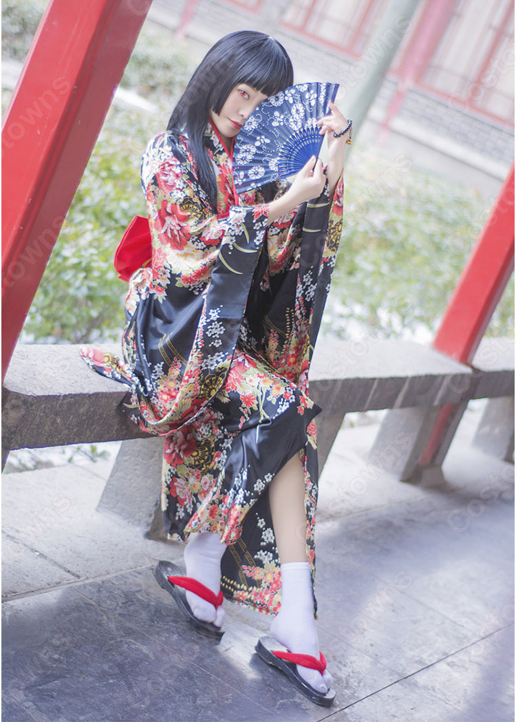 閻魔あい コスプレ衣装 地獄少女 Cosplay 振り袖 Costowns 閻魔あい コスプレ衣装 地獄少女 Cosplay 振り袖 Costowns