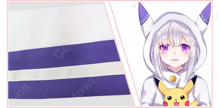 エミリア　コスプレ衣装　【Re:ゼロから始める異世界生活】　リゼロ　マント 5