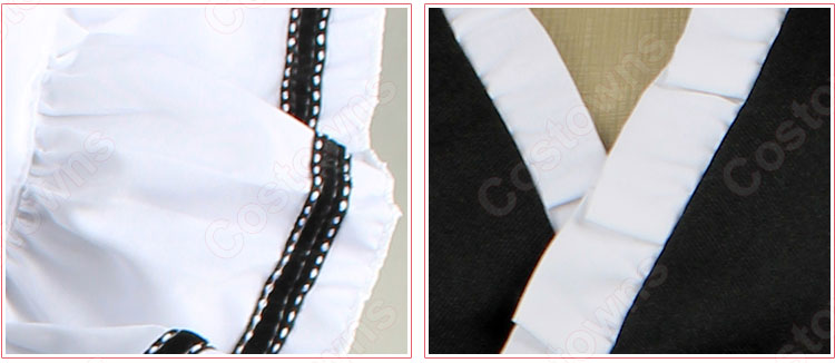 メイド服　コスプレ衣装　和風メイド衣装　ハロウィン　文化祭　体育祭　改良メイド服 3