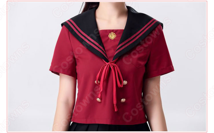 刀剣乱舞 加州清光 同人 セーラー服 コスプレ衣装 文化祭 体育祭 日本高校制服 ユニフォーム 4