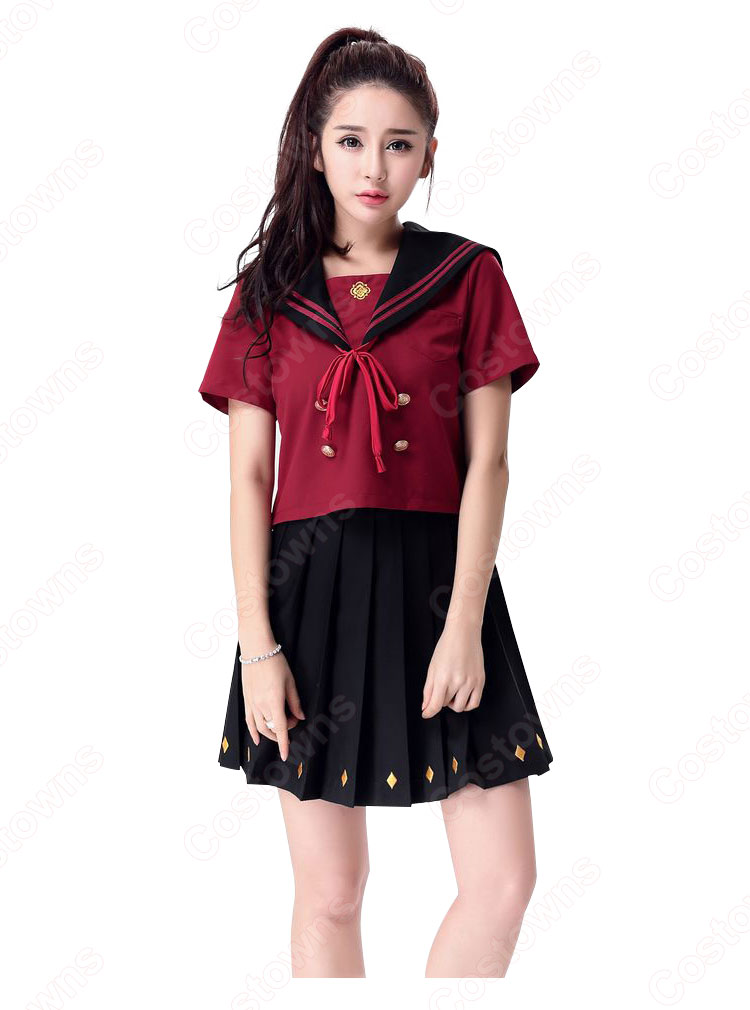 刀剣乱舞 加州清光 同人 セーラー服 コスプレ衣装 文化祭 体育祭 日本高校制服 ユニフォーム 0