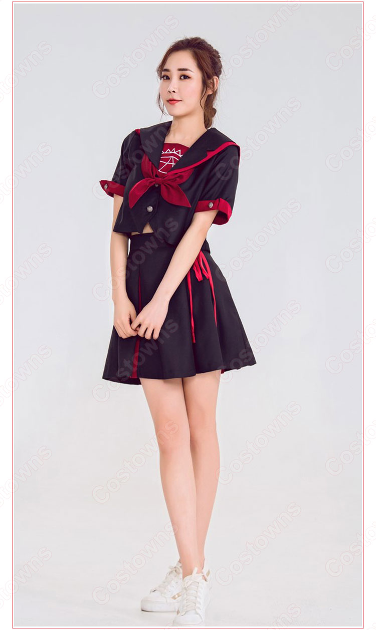 高校制服 コスプレ衣装 文化祭 体育祭 日本韓国高校制服 チアリーダ衣装 ユニフォーム セーラー服 3