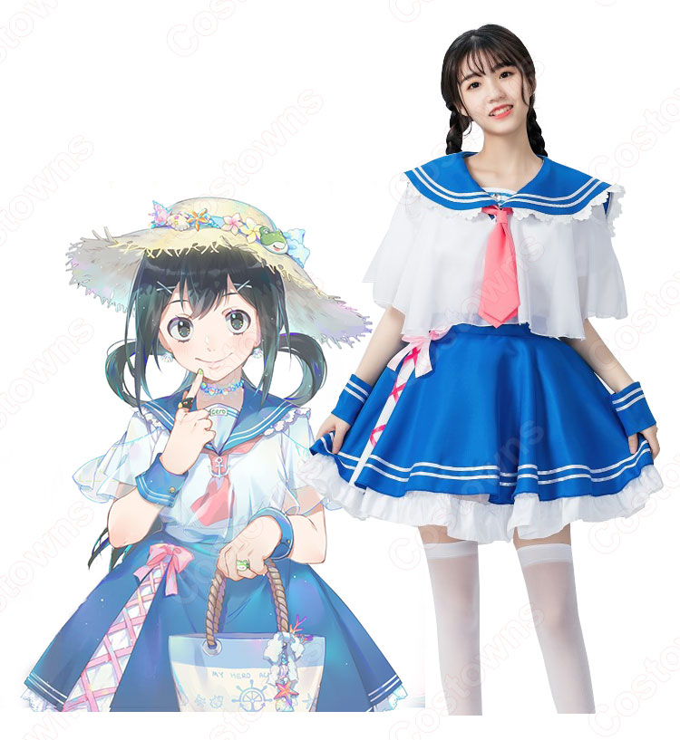 蛙吹梅雨 コスプレ衣装 【僕のヒーローアカデミア】 cosplay
