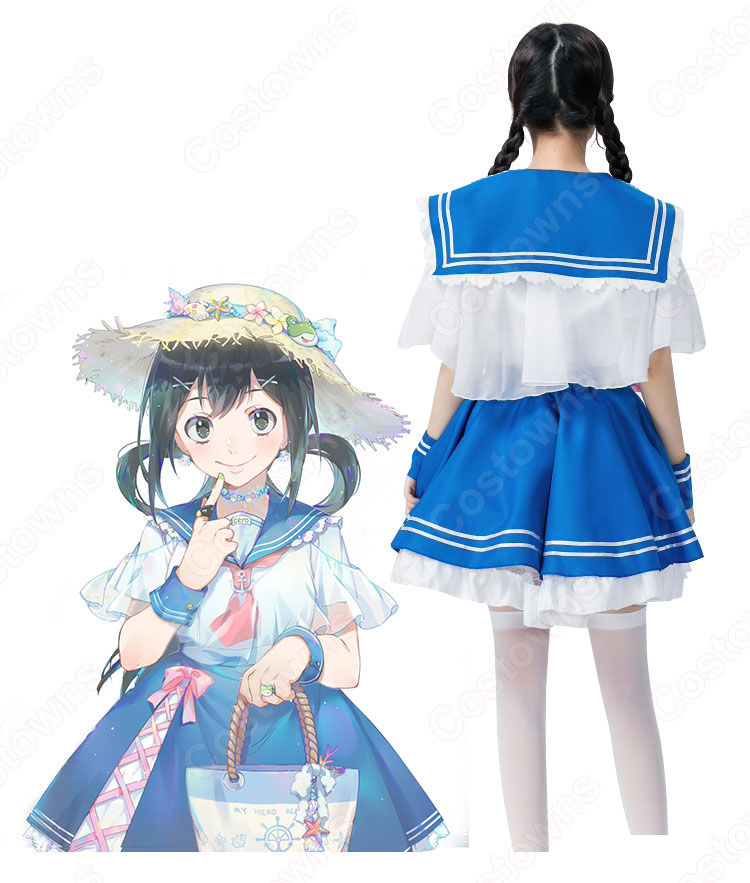 蛙吹梅雨 コスプレ衣装 【僕のヒーローアカデミア】 cosplay 蛙吹梅雨 コスプレ衣装 【僕のヒーローアカデミア】 cosplay