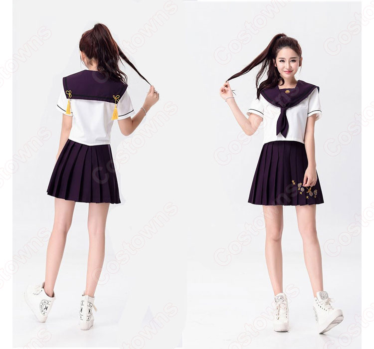 高校制服 コスプレ衣装 文化祭 体育祭 日本韓国高校制服 チアリーダ衣装 ユニフォーム セーラー服 5