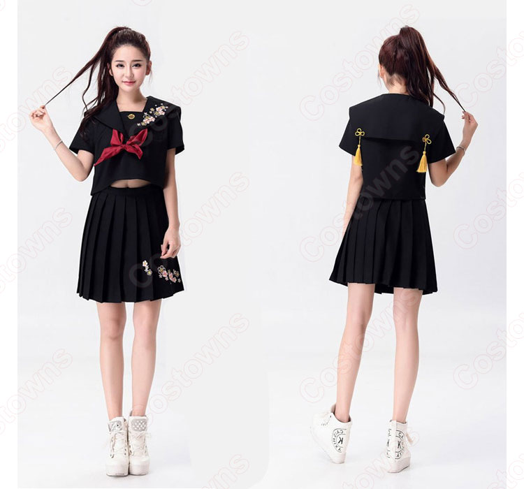 高校制服 コスプレ衣装 文化祭 体育祭 日本韓国高校制服 チアリーダ衣装 ユニフォーム セーラー服 6