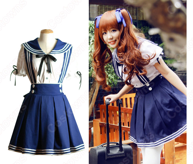 学園制服　コスプレ衣装　文化祭　体育祭　ロリータ風スカート　ユニフォーム　半袖　コスチューム 1
