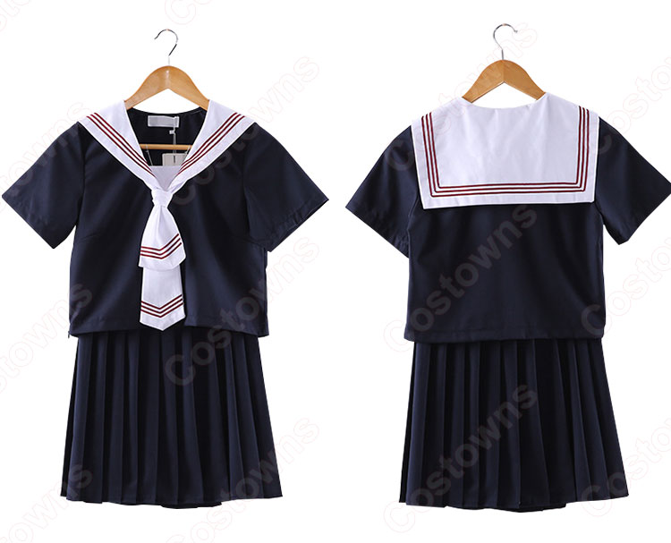 学園制服 コスプレ衣装 文化祭 体育祭 ユニフォーム コスチューム 日本風セーラー服 2