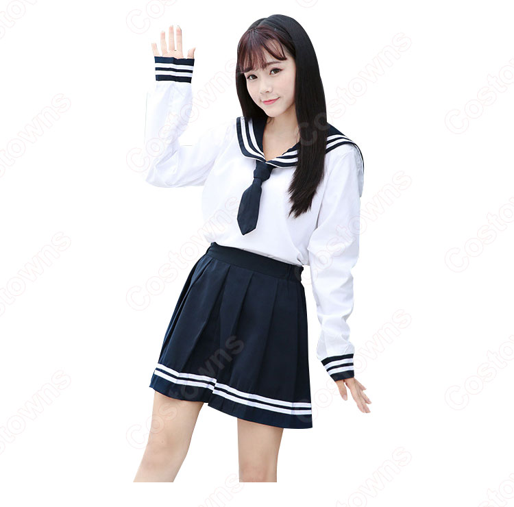 学園制服 コスプレ衣装 文化祭 体育祭 ユニフォーム コスチューム セーラー服 COT-A00406 | Costowns