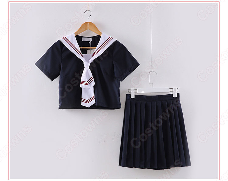 学園制服 コスプレ衣装 文化祭 体育祭 ユニフォーム コスチューム 日本風セーラー服 3