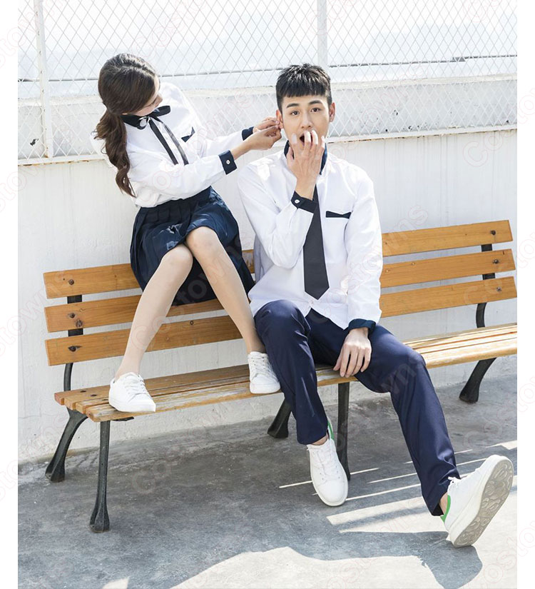 学園制服 コスプレ衣装 文化祭 体育祭 ユニフォーム コスチューム 欧米風制服 組み合わせ自由 4