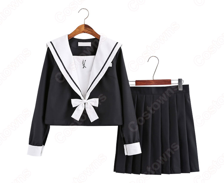 学園制服　コスプレ衣装　文化祭　体育祭　ユニフォーム　コスチューム　弓と矢の刺繍入り　セーラー服 0