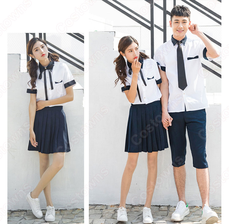 学園制服 コスプレ衣装 文化祭 体育祭 ユニフォーム コスチューム 欧米風制服 組み合わせ自由 1