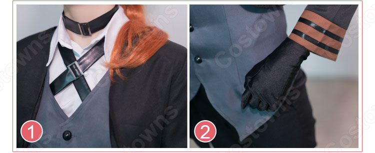 中原中也 コスプレ衣装 【文豪ストレイドッグス】 (なかはら ちゅうや) ポートマフィア 汚れつちまつた悲しみに 日常服 5