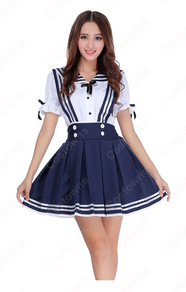 学院制服 コスプレ衣装 文化祭 体育祭 ユニフォーム コスチューム 欧米日本韓国学生制服 ロリータ風制服 上下セット 0