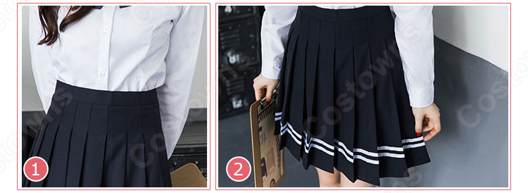 学院風制服 コスプレ衣装 文化祭 体育祭 ユニフォーム コスチューム 欧米日本韓国学生制服 学校制服 上下セット 5