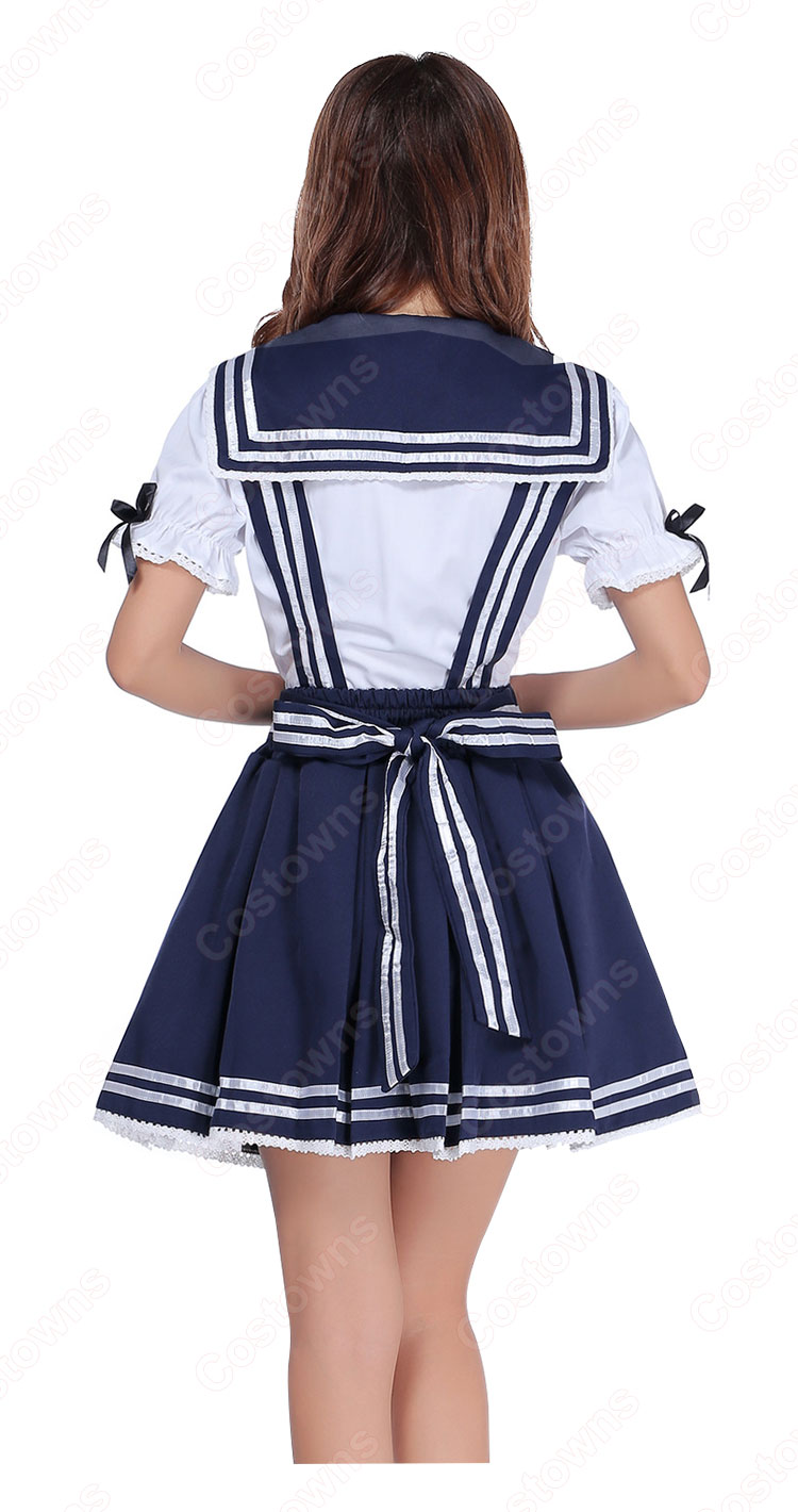 学院制服 コスプレ衣装 文化祭 体育祭 ユニフォーム コスチューム 欧米日本韓国学生制服 ロリータ風制服 上下セット 1