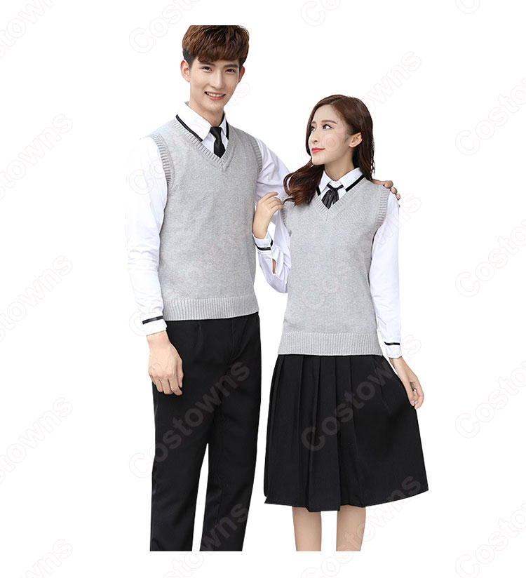 学院風制服 コスプレ衣装 文化祭 体育祭 ユニフォーム コスチューム 欧米日本韓国学生制服 学校制服 男女上下セット 0