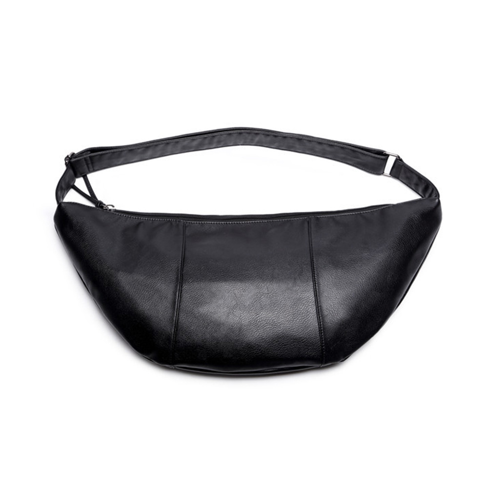 Whatna 2way 革 ボディバッグ ワンショルダーバッグ メンズ 斜め掛け 13インチワイド Pc 収納可 軽量 スポーツバッグ 撥水 レザー バッグ 自転車 サイクリング ツーリング アウトドア 遠足 旅行 通勤 通学 黒 633 Costowns