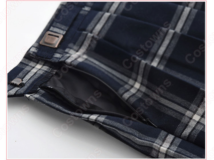 学園制服 コスプレ衣装 文化祭 体育祭 ユニフォーム コスチューム 日本学生制服 チェック柄スカート レトロ風セーラー服 上下セット 6