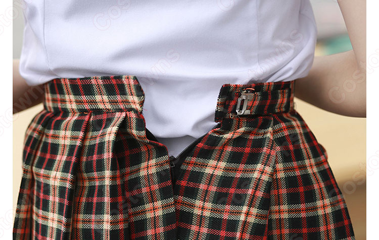 学院風制服 コスプレ衣装 文化祭 体育祭 ユニフォーム コスチューム 欧米日本韓国学生制服 チェック柄スカート 学校制服 上下セット 9