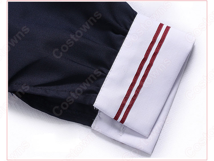学園制服 コスプレ衣装 文化祭 体育祭 ユニフォーム コスチューム 日本学生制服 水兵服 セーラー服 上下セット 6