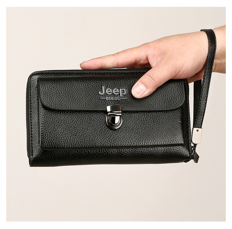 Whatna ミニセカンドバッグ メンズ バッグ 14枚カード収納 盗難防止 小さめ クラッチバッグ 長財布 革 手持ちバッグ メンズ ポーチ 男性用 紳士用 結婚式 バッグ 冠婚葬祭 黒 ブラウン 16 Costowns