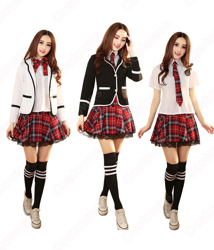 学園制服　コスプレ衣装　文化祭　体育祭　ユニフォーム　コスチューム　欧米風制服　上下セット組み合わせ自由　 0