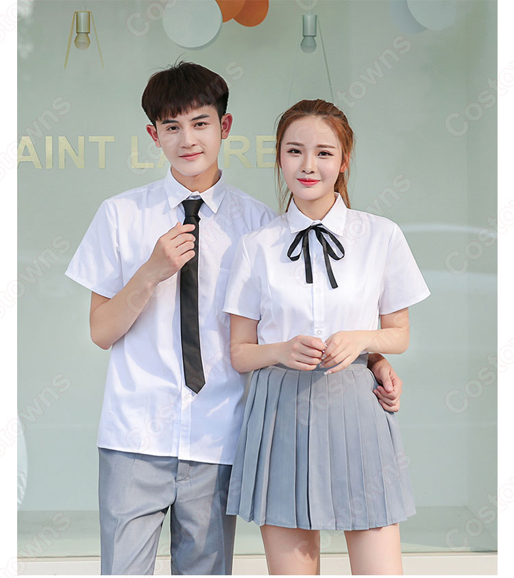 学園制服 コスプレ衣装 文化祭 体育祭 ユニフォーム コスチューム 日本韓国風学校制服  男女上下セット組み合わせ自由  1