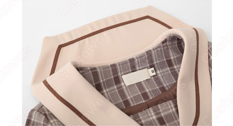 学園制服 コスプレ衣装 文化祭 体育祭 ユニフォーム コスチューム 水兵服 レトロ チェック柄セーラー服 7