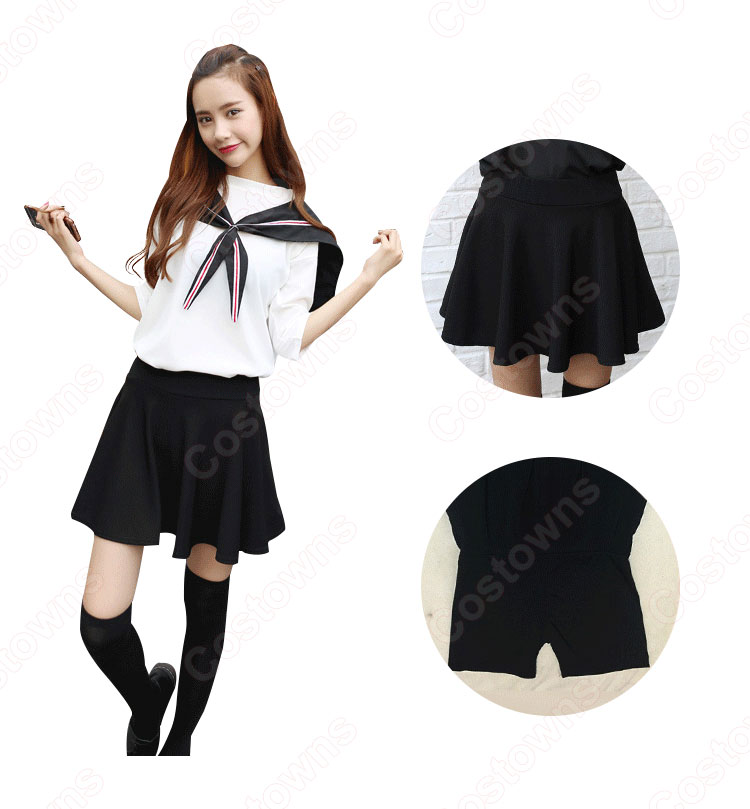 学園制服　コスプレ衣装　文化祭　体育祭　ユニフォーム　コスチューム　水兵服　セーラー服 0