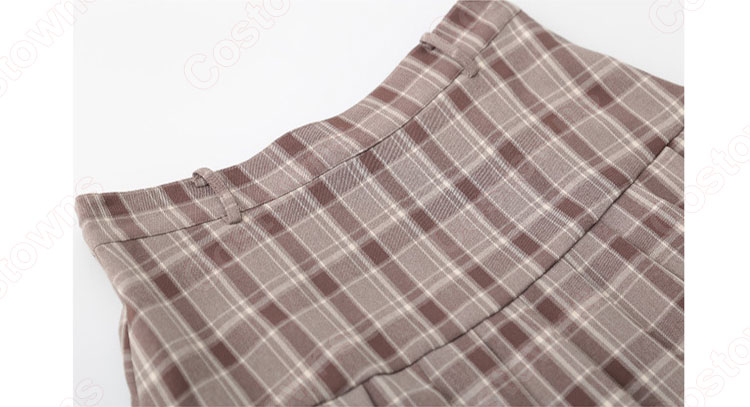 学園制服 コスプレ衣装 文化祭 体育祭 ユニフォーム コスチューム 水兵服 レトロ チェック柄セーラー服 10