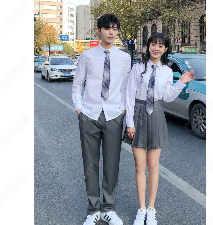 学校制服 コスプレ衣装 日本韓国風学生制服 学園祭 文化祭 体育祭 コスチューム ユニフォーム 男女セット 2