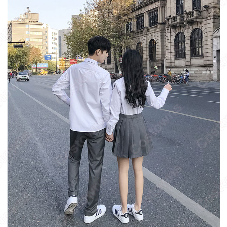 学校制服 コスプレ衣装 日本韓国風学生制服 学園祭 文化祭 体育祭 コスチューム ユニフォーム 男女セット 5
